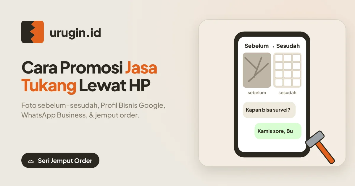 Cara Promosi Jasa Tukang Bangunan Lewat HP
