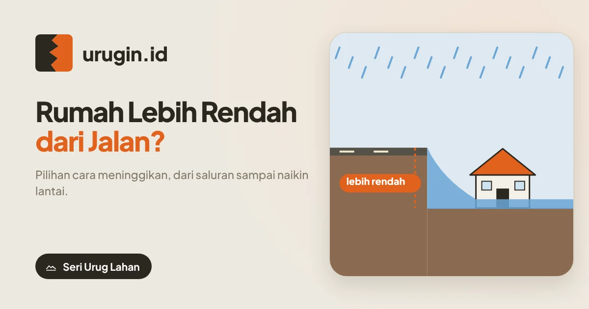 Rumah Lebih Rendah dari Jalan? Ini Cara Meninggikannya
