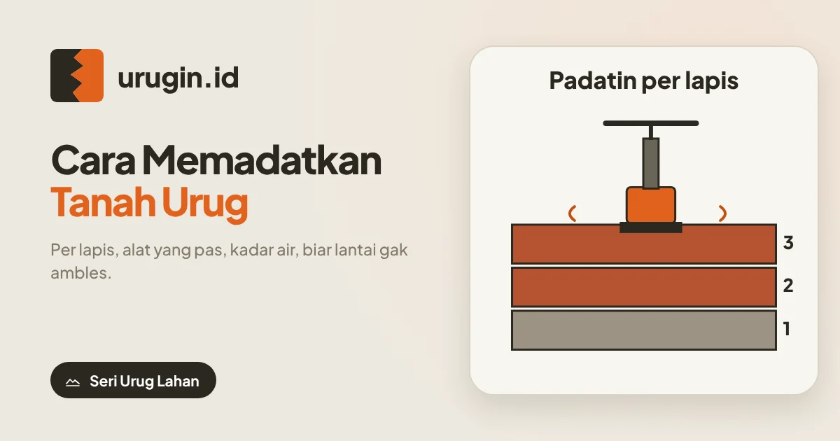Cara Memadatkan Tanah Urug Biar Lantai Gak Ambles